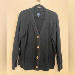 GAP Charcoal Gray Knit Cardigan